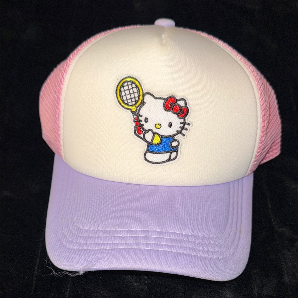 Hello kitty purple tennis baseball cap